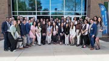 Student group gathered for Kenneth A. Suarez Research Day