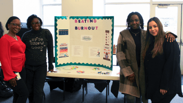OT students show their burnout poster project