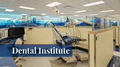 Exam room at the Midwestern University Dental Institute in Glendale, AZ.