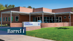 Exterior of Barrel I building at the Midwestern University Glendale, AZ campus.