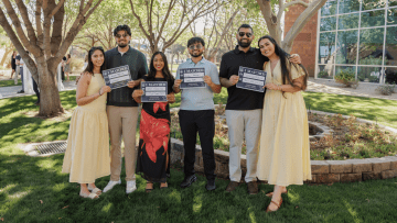 AZCOM Class of 2026 students show off their Match Day results on March 20, 2026