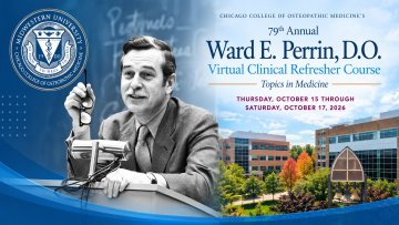Historic photo of Ward Perrin and information about Refresher Course
