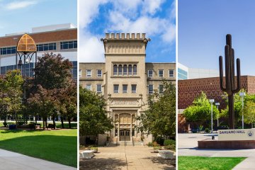 images of buildings from Midwestern and Bradley