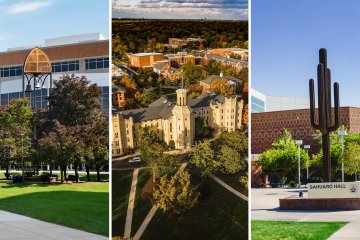Photo collage of Midwestern University and Wheaton College