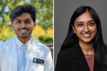 nish Kakarla (CCOM '28) and Chandni Chandiramani (CCOM '27) 