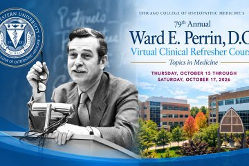 Historic photo of Ward Perrin and information about Refresher Course