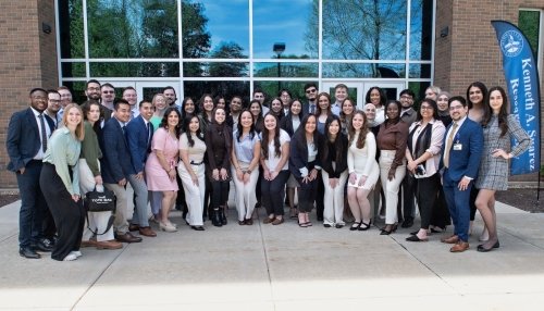 Student group gathered for Kenneth A. Suarez Research Day