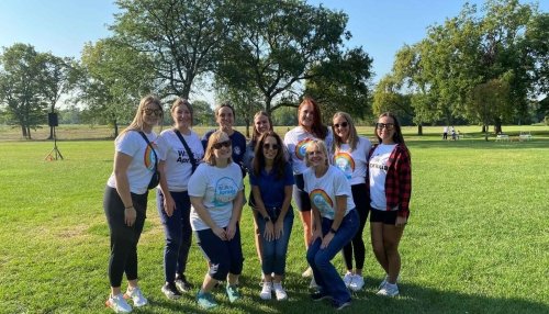 Students, Faculty participate in Apraxia walk.