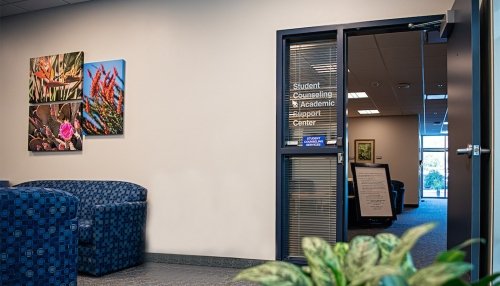 Student counseling office at the Midwestern University Glendale, AZ campus.