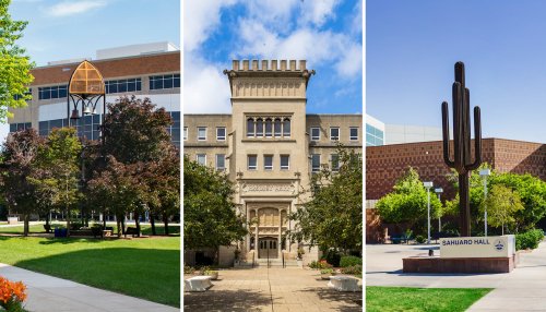 images of buildings from Midwestern and Bradley