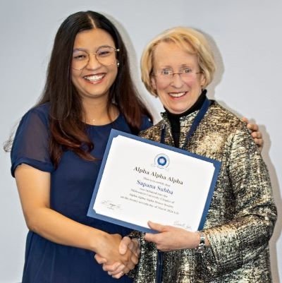 Sapana Subba inducted in first-generation honor society