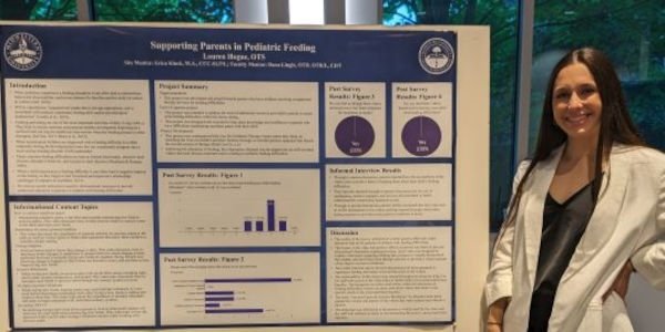 Lauren Hogue presents her capstone project.