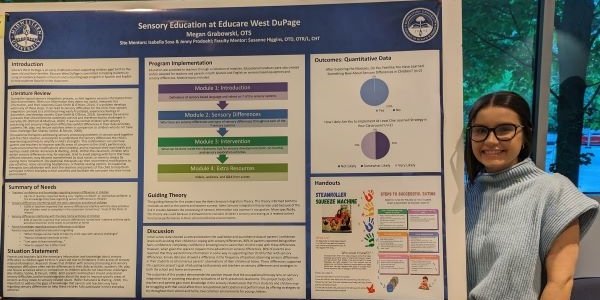 Megan Grabowski presents her capstone project.