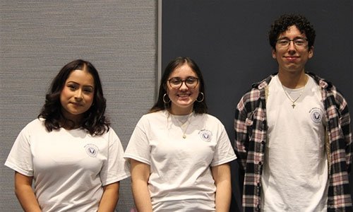 Aileen Leyva, Andrea Uzdzinski and Noah Cartegena.