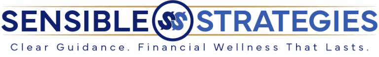 Sensible Strategies logo. Clear guidance. Financial wellness that lasts.