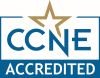 Commission on Collegiate Nursing Education (CCNE) accreditation logo.