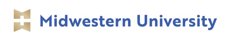 Midwestern University logo.