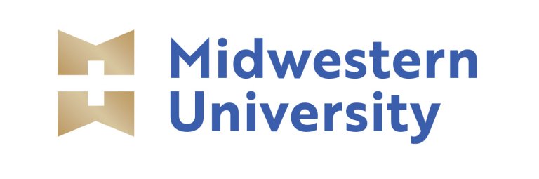 Midwestern University logo.