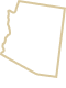 Illustration of Arizona with a star at Glendale